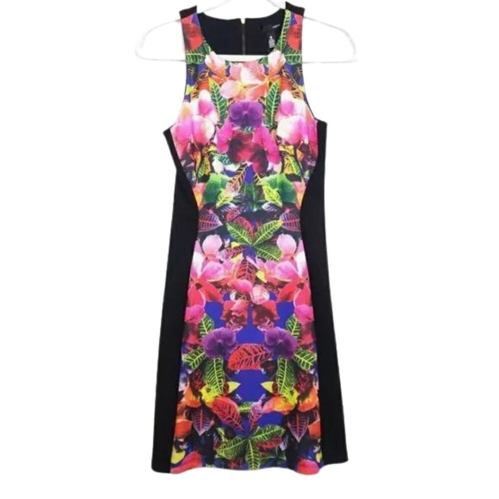 AQUA Floral Printed Pencil Dress